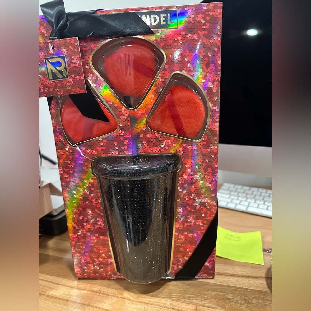 Rhinestone Black Tumbler Box Set